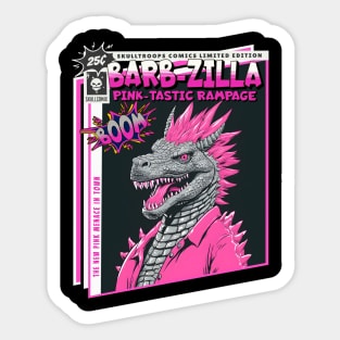 BarbZilla, a Pink-tastic Rampage Sticker